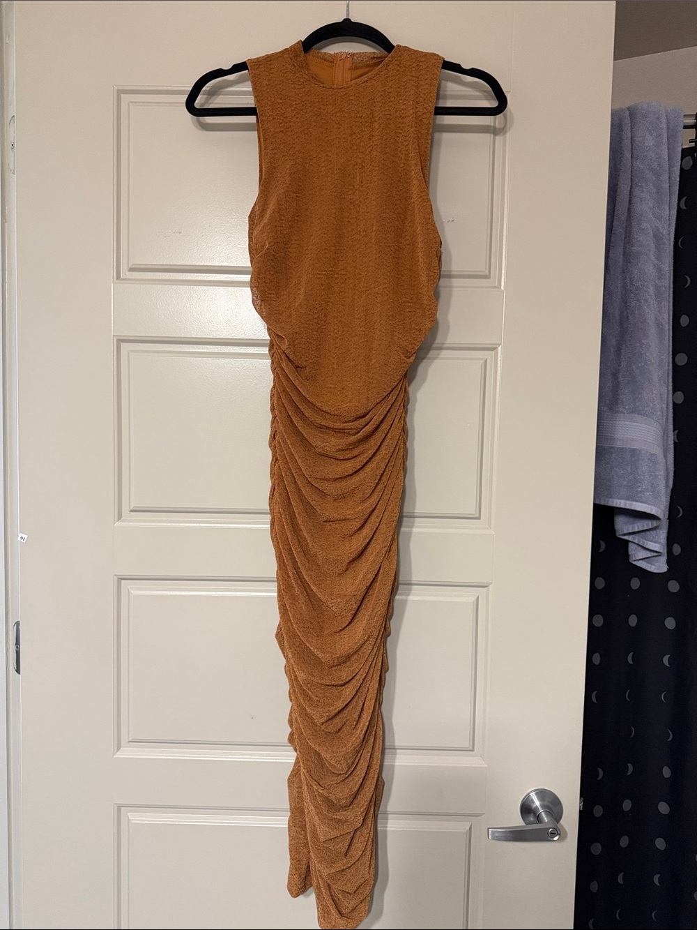 Sleeveless Ruched Maxi Dress